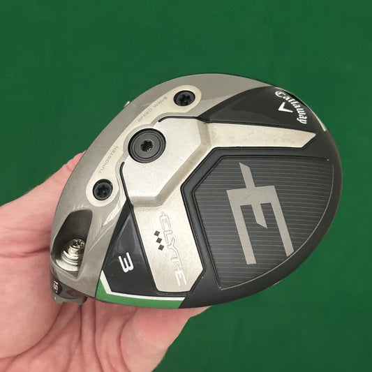 Left Handed Callaway Elyte Triple Diamond 3 Wood (15*) - Club Head & Cover Only