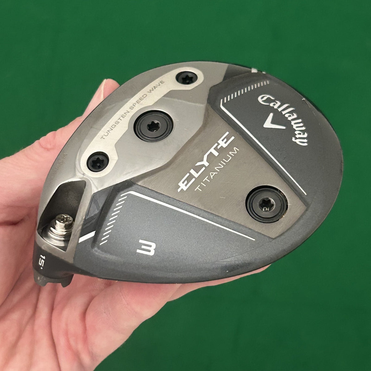 Callaway Elyte Titanium 3 Wood (15*) Club Head Only Left-Handed +HC (Elite)