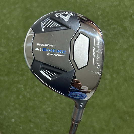 Callaway AI Smoke Max Fast 9 Wood Mitsubishi Tensei Blue/Silver Senior Flex +HC