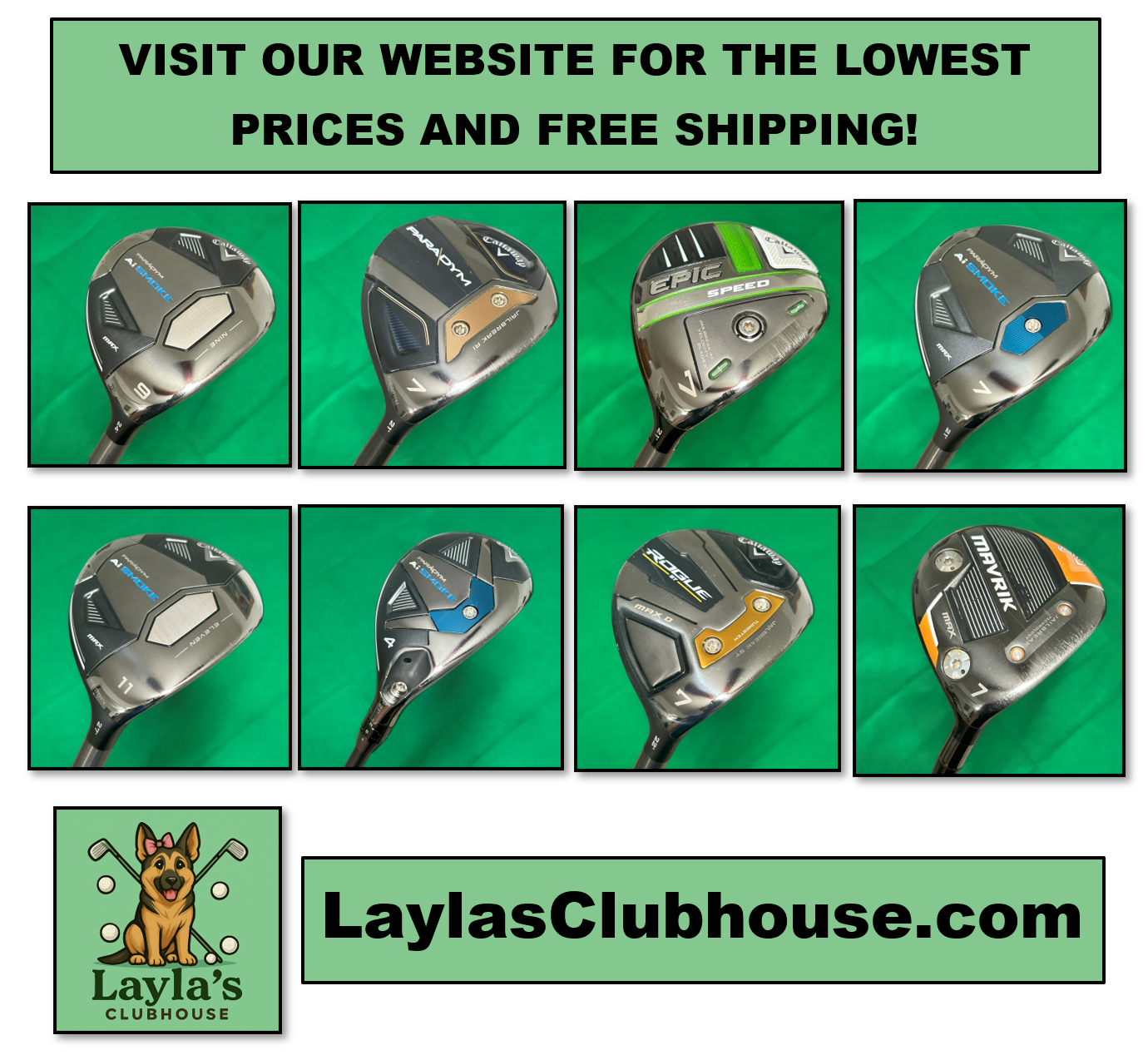 Callaway Elyte Triple Diamond 3 Wood (15*) - Club Head & Cover Only