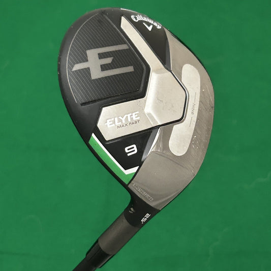 Callaway Elyte Max Fast 9 Wood Mitsubishi Vanquish PL 40 Senior Flex Shaft +HC
