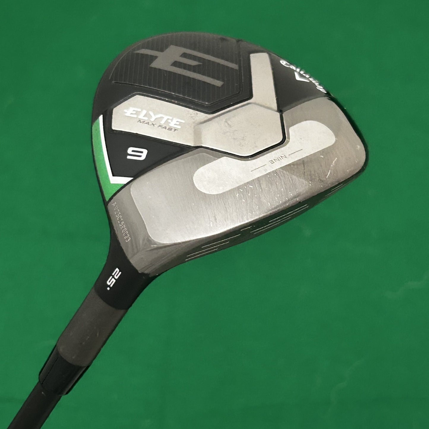 Callaway Elyte Max Fast 9 Wood Mitsubishi Vanquish PL 40 Senior Flex Shaft +HC