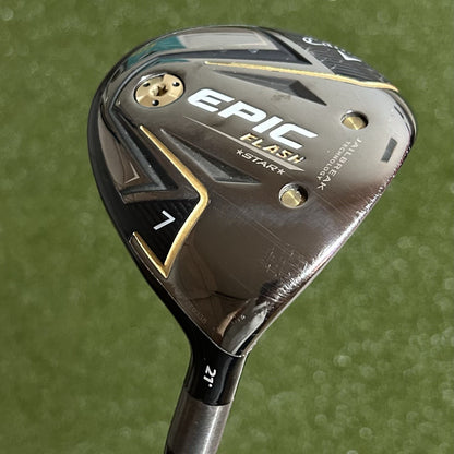 Callaway Epic Flash Star 7 Wood UST ATTAS Speed 40 Stiff Flex Shaft +HC