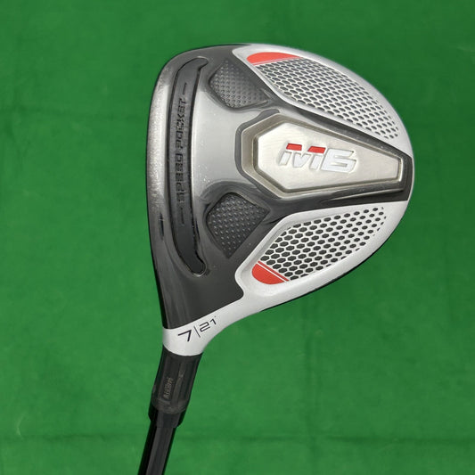 TaylorMade M6 Left Handed Fairway 7 Wood Fujikura ATMOS Red 5 Regular Flex