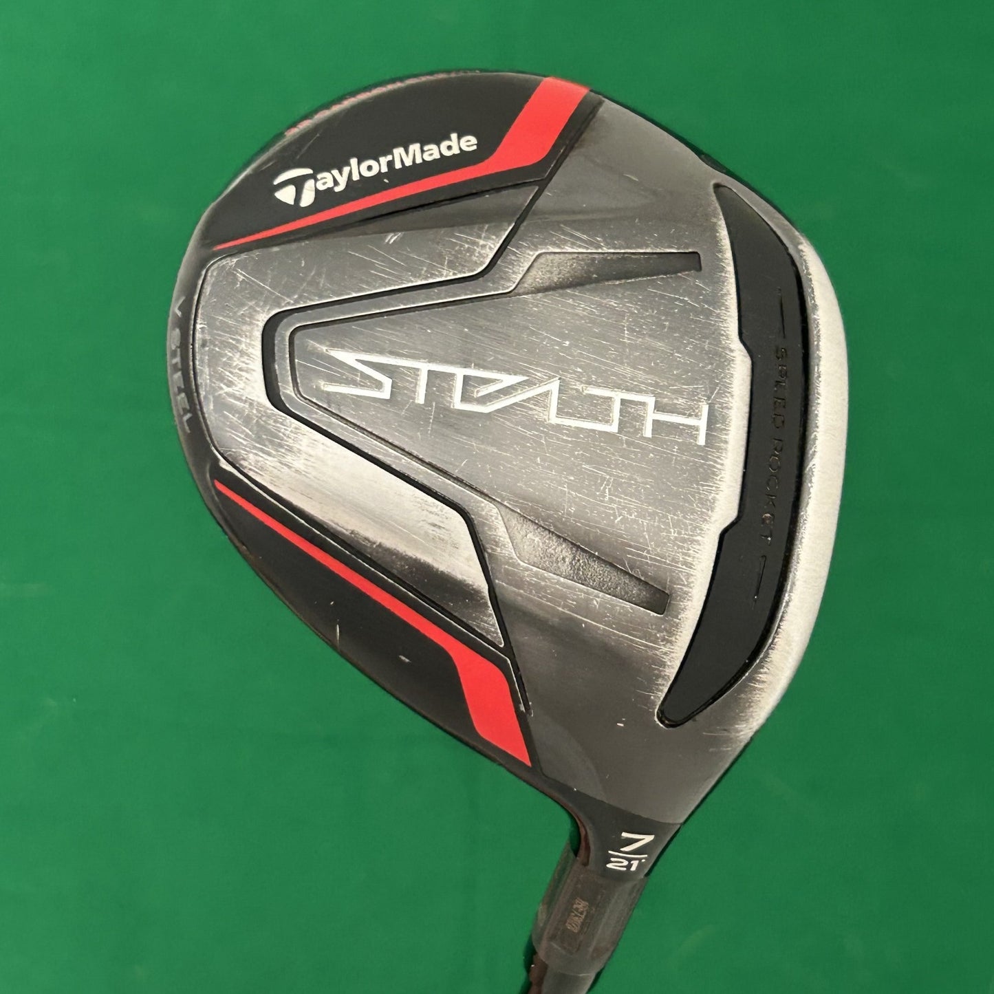 TaylorMade Stealth Fairway 7 Wood HZRDUS Smoke Black RDX 70 Extra Stiff Flex