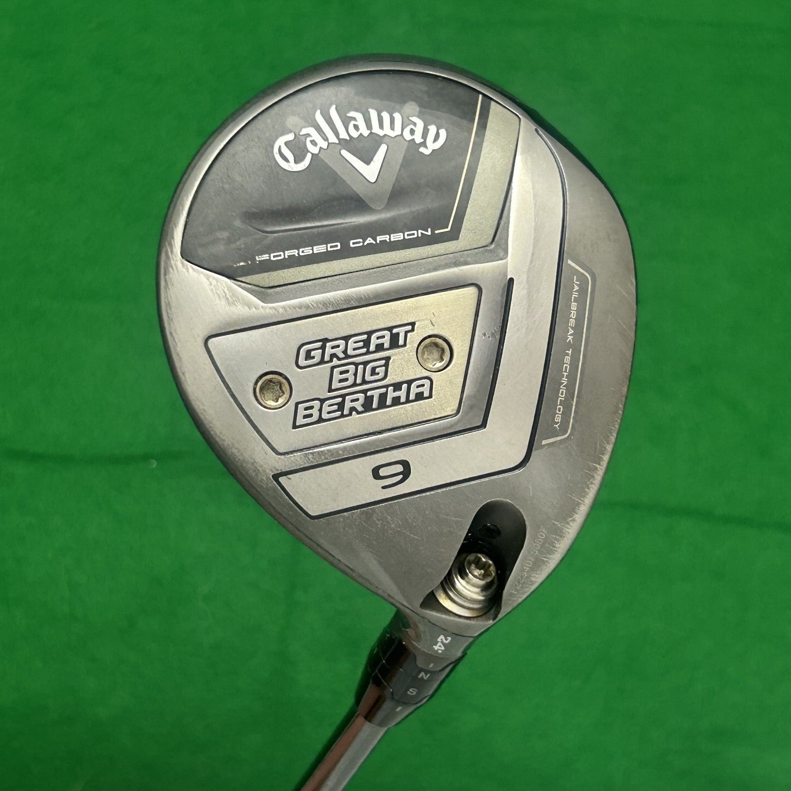 Callaway Great Big Bertha Fairway 9 Wood UST Mamiya Helium Black 4 Senior +HC