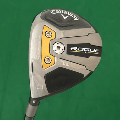 LH Callaway Rogue ST LS 3 Wood Fujikura Ventus VeloCore Black 7S Stiff Flex +HC