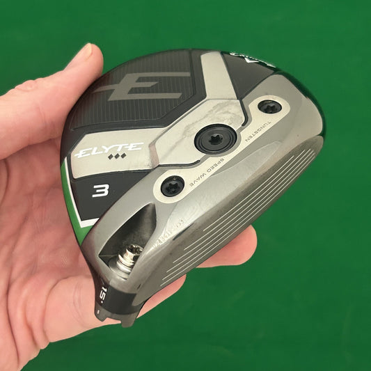 Callaway Elyte Triple Diamond 3 Wood (15*) - Club Head & Cover Only