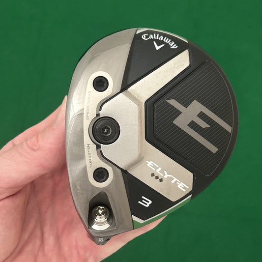 Left Handed Callaway Elyte Triple Diamond 3 Wood (15*) - Club Head & Cover Only