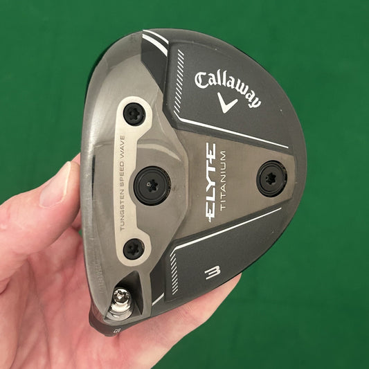 Left Handed Callaway Elyte Titanium 3 Wood (15*) - Club Head & Cover Only