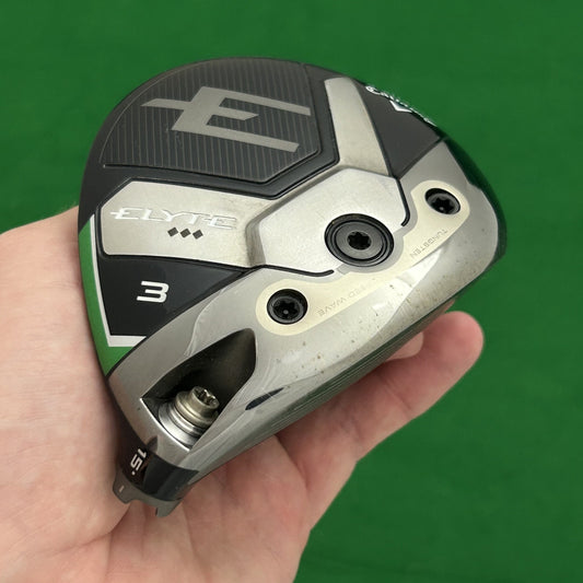 Callaway Elyte Triple Diamond 3 Wood (15*) Club Head Only +HC (Elite)