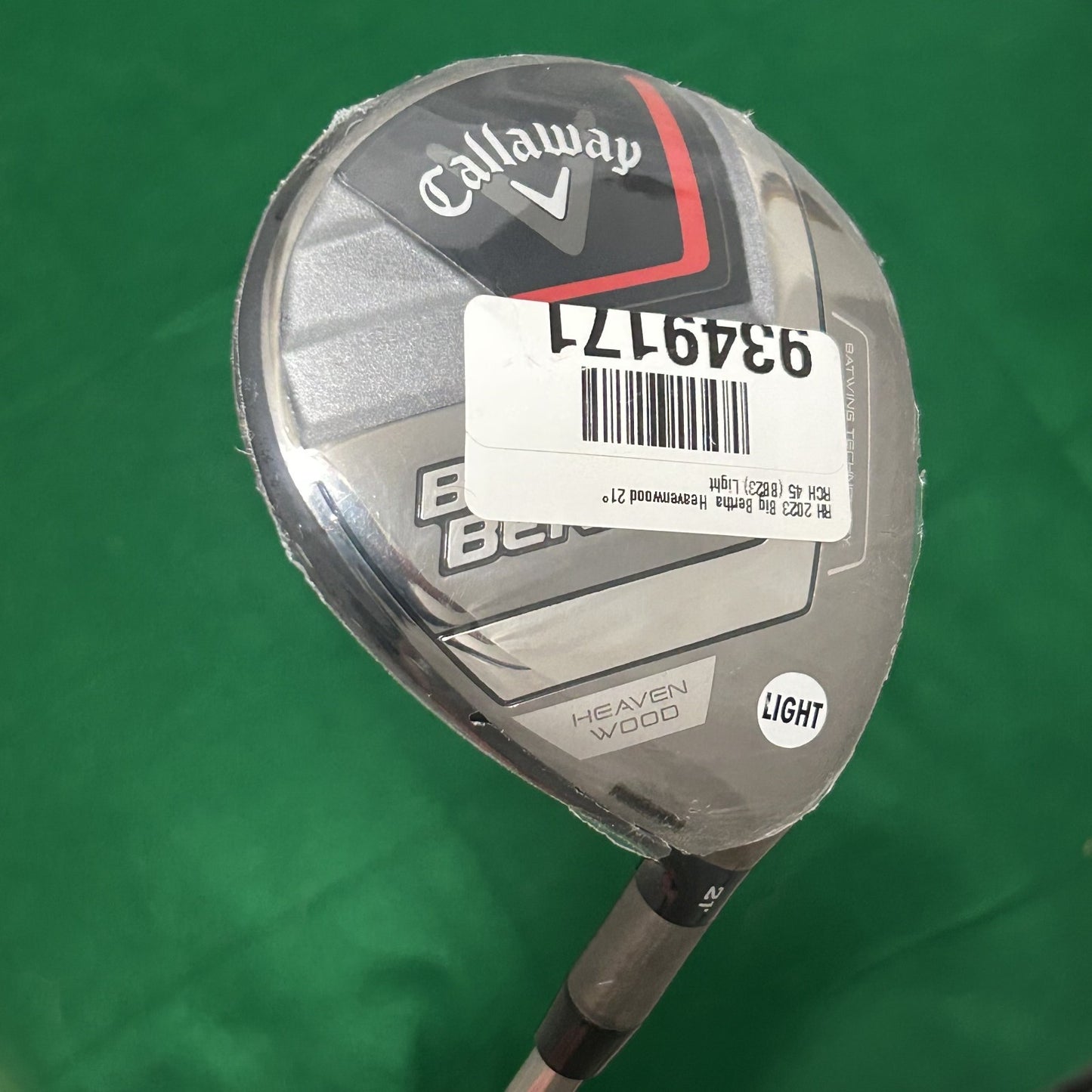 NEW Callaway 2023 Big Bertha Heavenwood RCH 45 Senior Flex Shaft +HC
