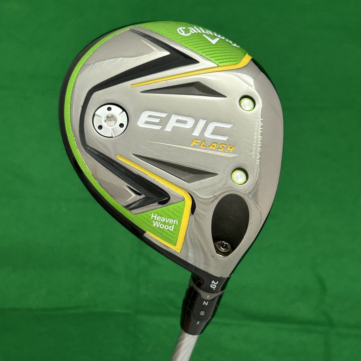 Callaway Epic Flash Heavenwood Project X EvenFlow Green 45 Senior +HC