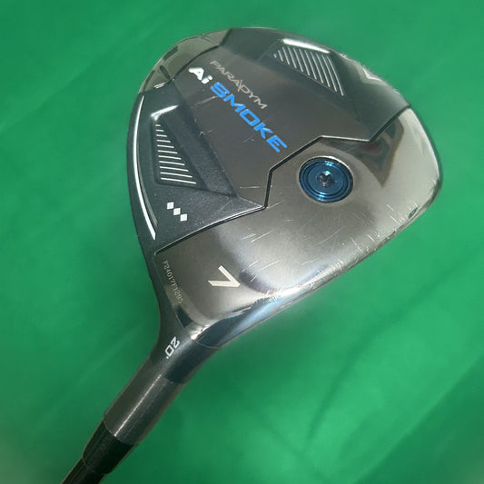 Callaway AI Smoke Triple Diamond 7 Wood HZRDUS Smoke Black -1” Regular Flex +HC