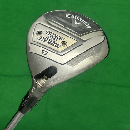 Callaway Great Big Bertha Fairway 9 Wood UST Mamiya Helium Black 4 Senior +HC