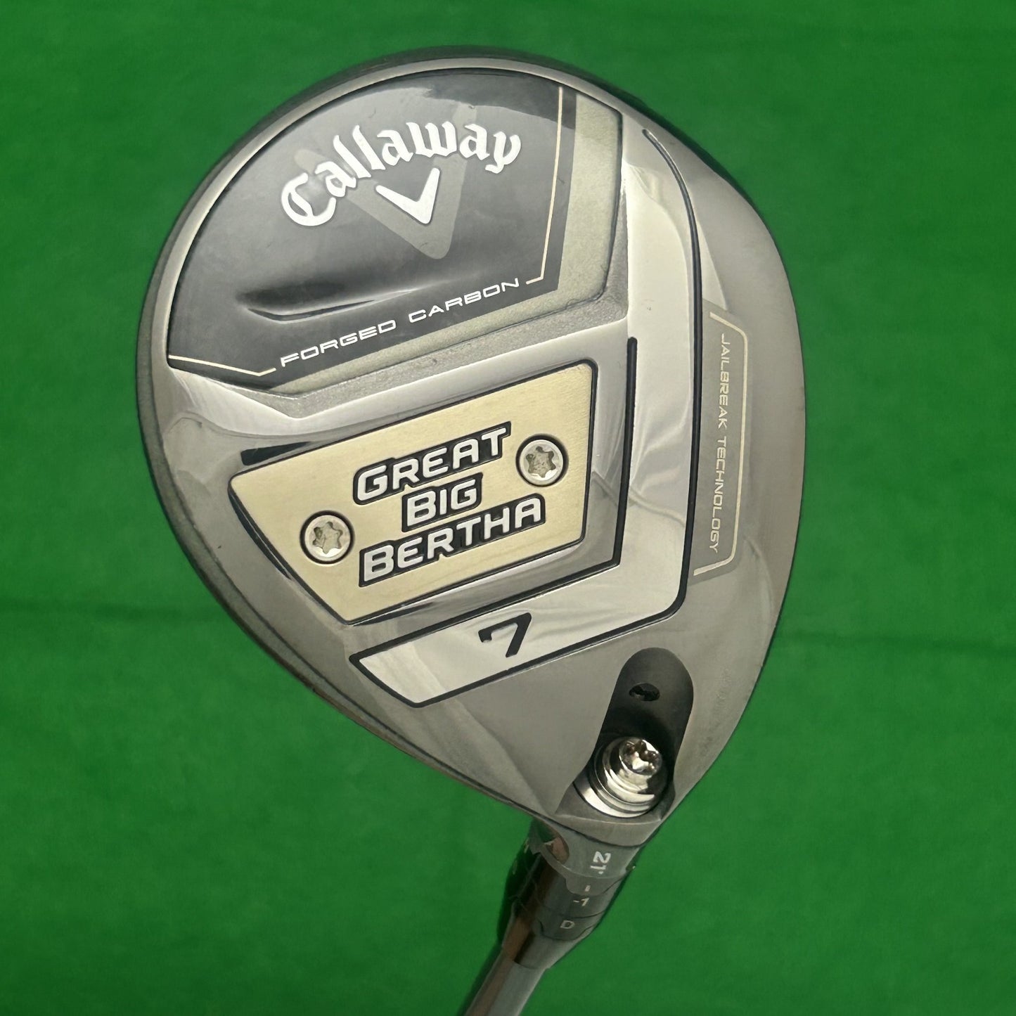 Callaway Great Big Bertha Fairway 7 Wood Project X Denali Charcoal 60 Stiff +HC